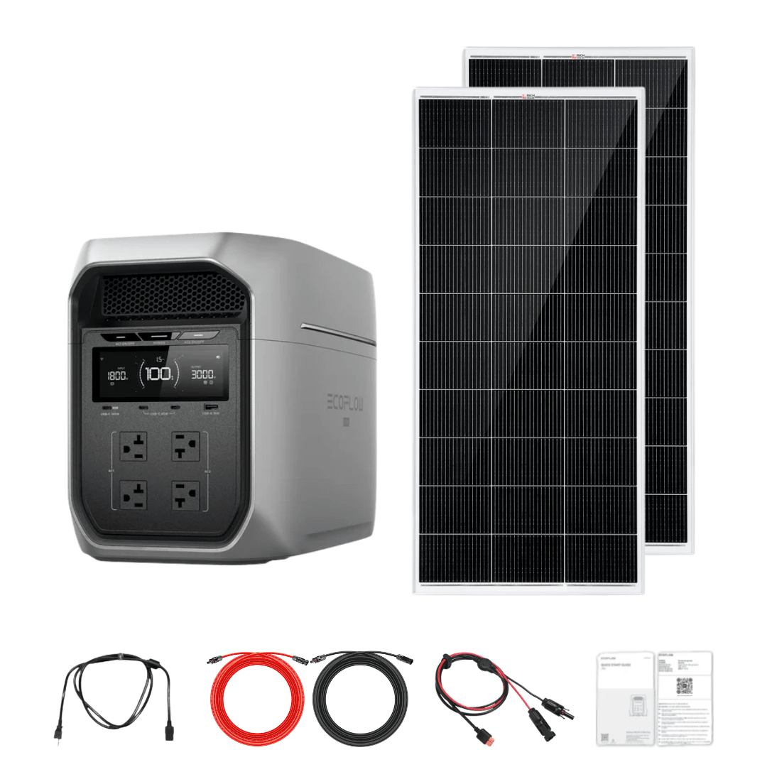 Ecoflow DELTA 3 Max Plus + Custom Solar Panels Kits