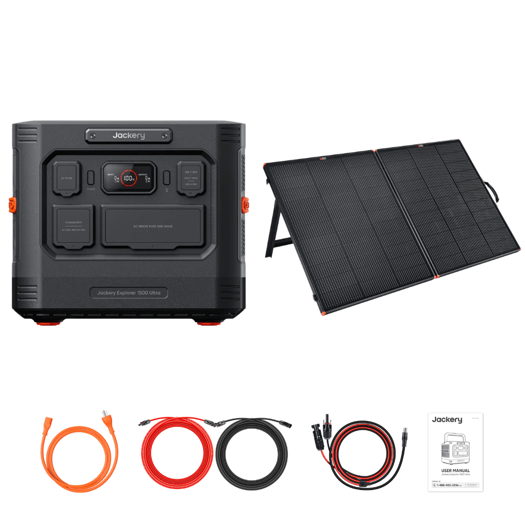 Jackery Explorer 1500 Ultra + Custom Solar Panels Kits