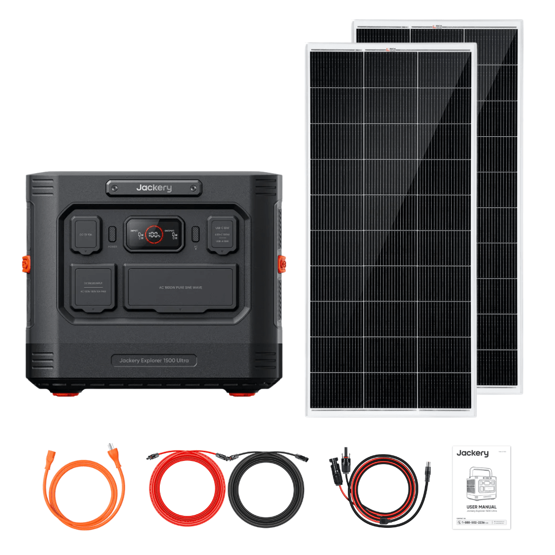 Jackery Explorer 1500 Ultra + Custom Solar Panels Kits