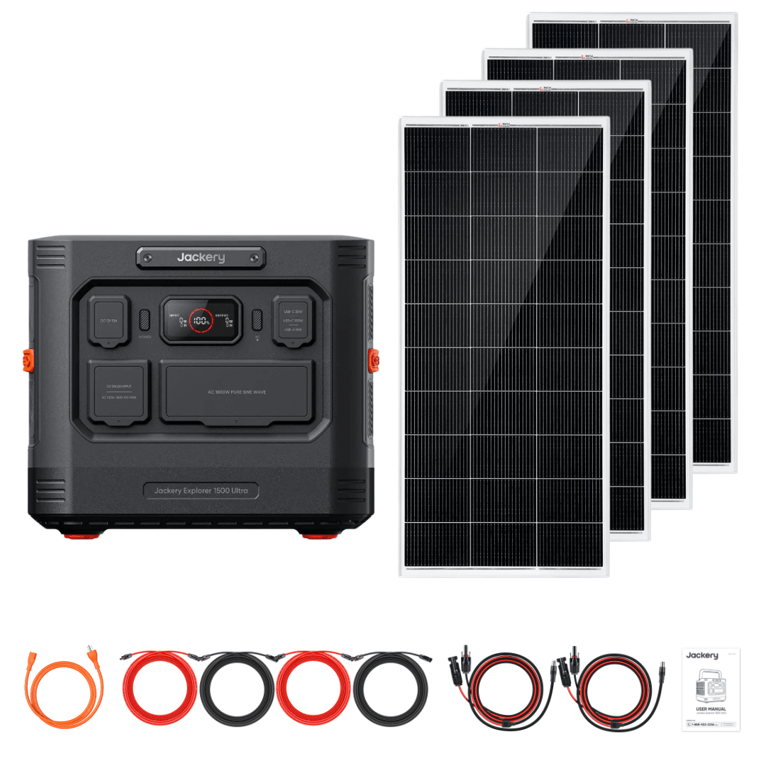 Jackery Explorer 1500 Ultra + Custom Solar Panels Kits